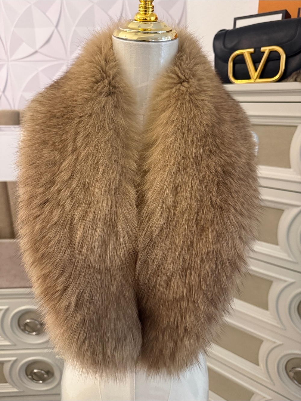 Real Fox fur scarf soft pelts